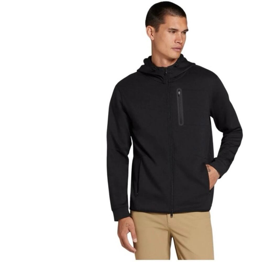 NWT VRST Men's Pinnacle Fleece Full Zip Hoodie, SMALL , Pure Black